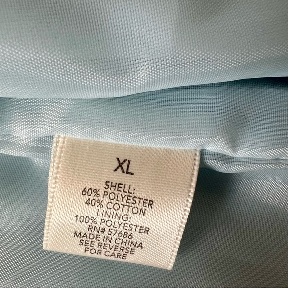 Outer Edge Ice Blue Faux Suede Edgy Moto Jacket Sz XL - Picture 13 of 14